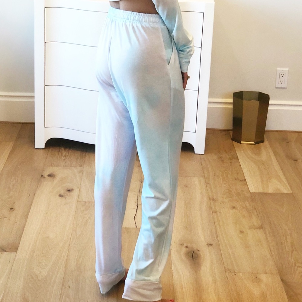 BELGIUM Tie Dye PJS Long Sleeve Button Top & Pants - Picture 7 of 10